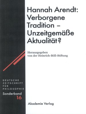 cover image of Hannah Arendt